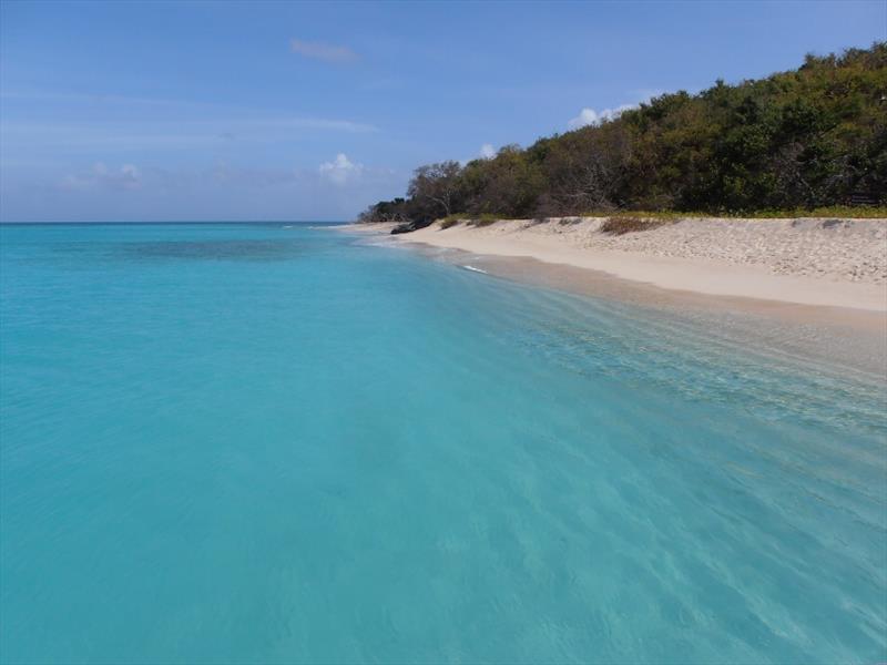 The stunning beaches on Buck Island, St Croix photo copyright Sue Pelling taken at 
