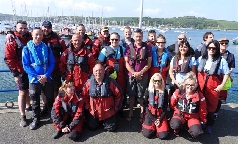 Charity crew complete life raft challenge - photo © Turn to Starboard