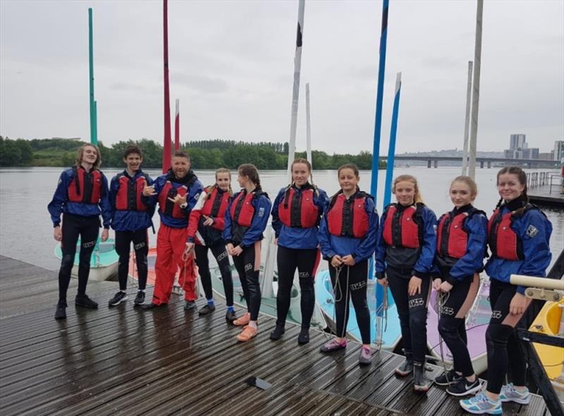 Cardiff launch of All Afloat, with a group of young sailors from Pembroke Dock - photo © RYA Cymru-Wales