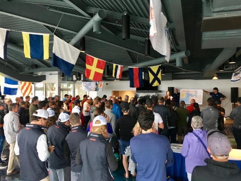 Skippers briefing in Vicotria International Marina photo copyright Thomas Hawker taken at Royal Victoria Yacht Club, Canada