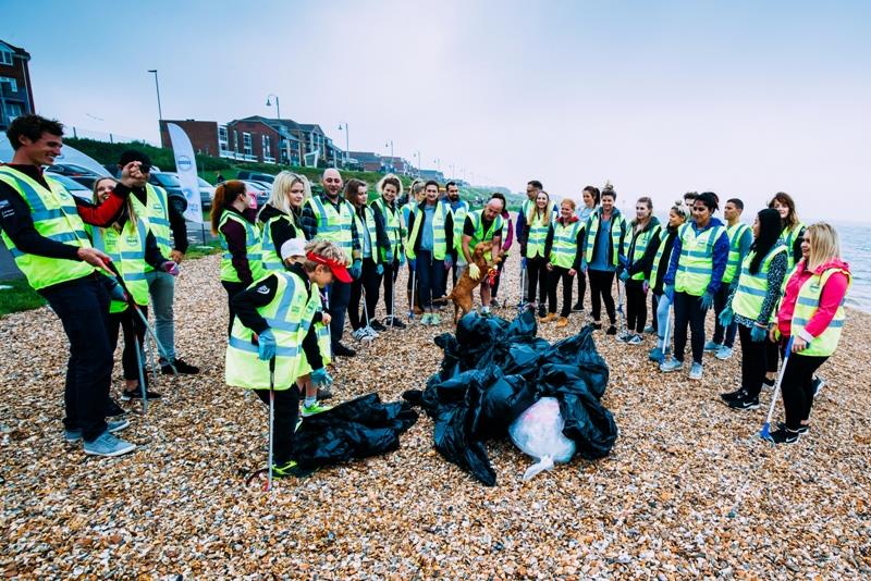 British Sailing Team and Volvo Car UK beach clean up - World Environment Day - photo © Volvo Car UK Ltd.