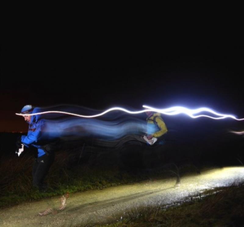 Mountain runners headtorch light photo copyright Exposure Lights taken at 