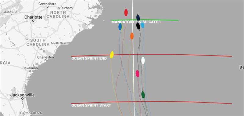 Positions at time of writing – Day 9, Clipper Round the World Yacht Race 11: Nasdaq Race | Panama to New York - photo © Clipper Race