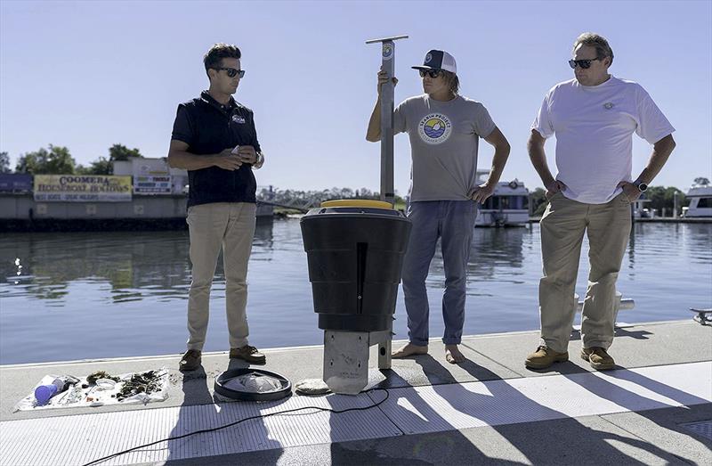 Pete Ceglinski prepares to install a Seabin. - photo © Seabin