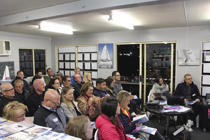 Attendees at the inaugural information night for catamaran specific sailing classes held by Multihull Central and Pacific Sailing School photo copyright Multihull Central taken at Annandale Sailing Club