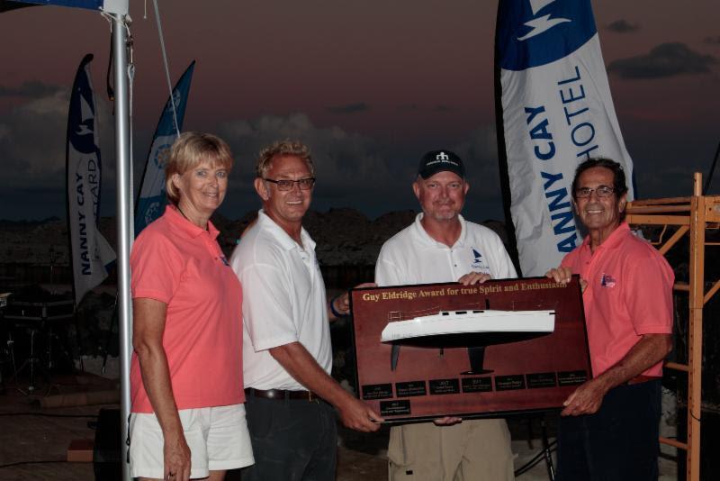 Spring Regatta and Nanny Cay Crew accept the Spirit and Enthusiasm Award - photo © BVI Spring Regatta