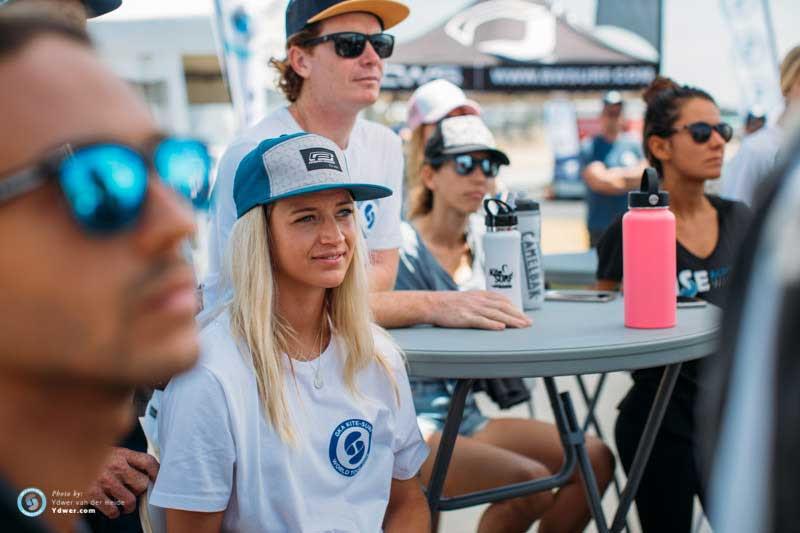 Australian women's number four Frances Kelly from Forster, Tuncurry, at the first riders briefing - GKA Kite-Surf World Tour Torquay - Day 1 - photo © Ydwer van der Heide