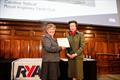 Royal Anglesey sailor Caroline Tebbutt received an RYA Community Award for Outstanding Contribution © Paul Wyeth