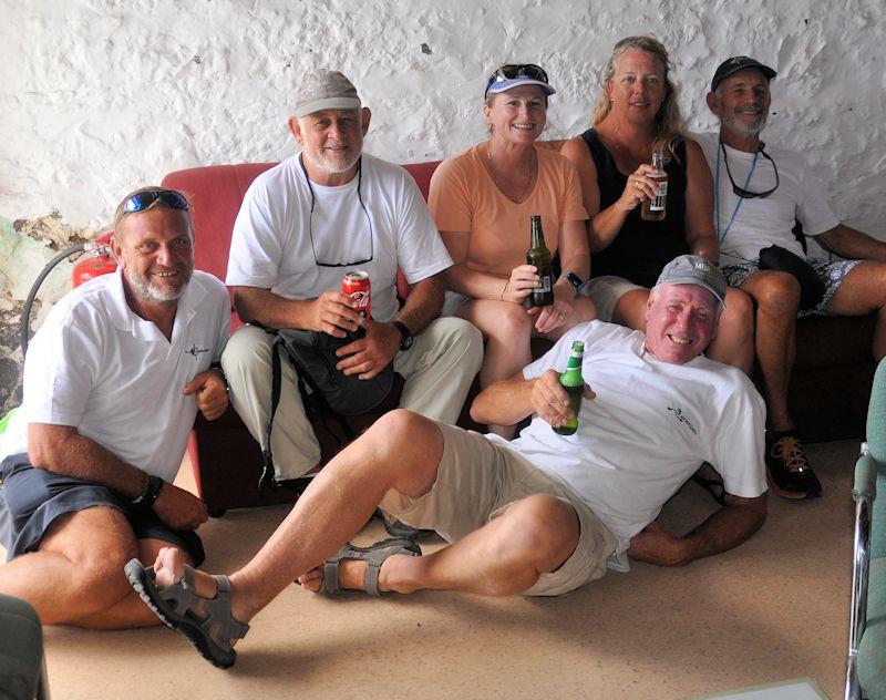 The crew of the Compromise, multihull winner of the Cape to St Helena Race 2018/2019 photo copyright Vince Thompson taken at 