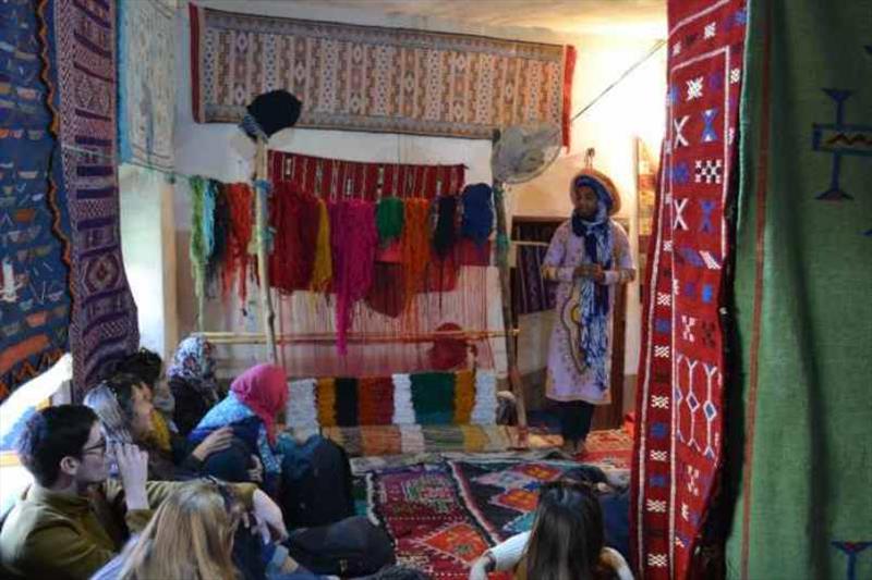 The Berber Women's Cooperative Carpet Weaving in the Dades Valley - photo © SV Red Roo