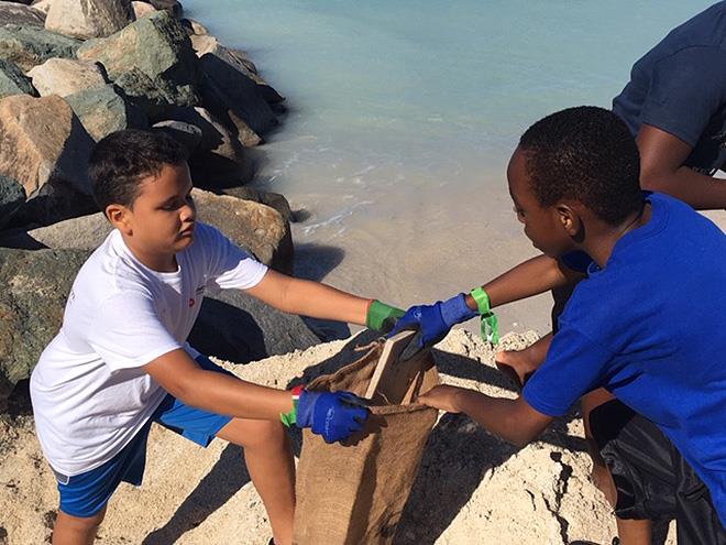 St. Maarten Regatta Beach clean-up photo copyright St. Maarten Heineken Regatta taken at Sint Maarten Yacht Club