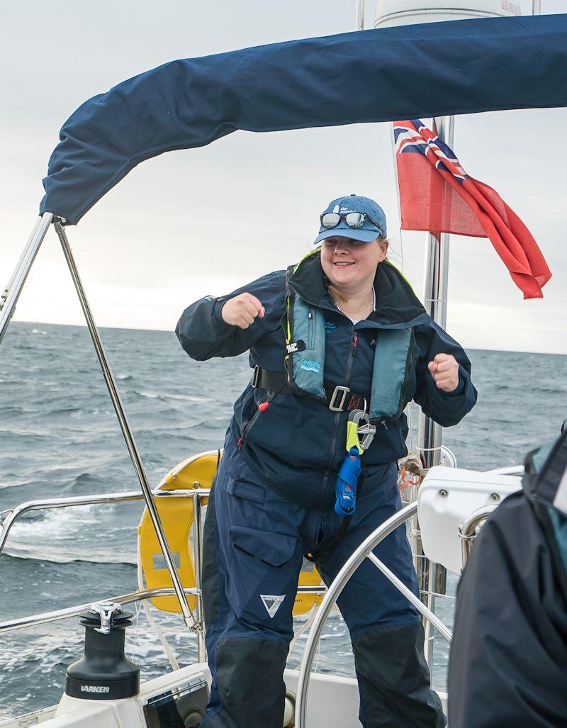 Wen Stone volunteering on an Ellen MacArthur Cancer Trust trip photo copyright Tom Roberts taken at 