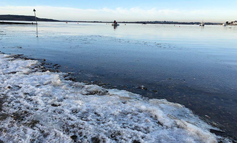 Highcliffe Sailing Club Icicle Series lives up to its name photo copyright Sarah Desjonqueres taken at Highcliffe Sailing Club