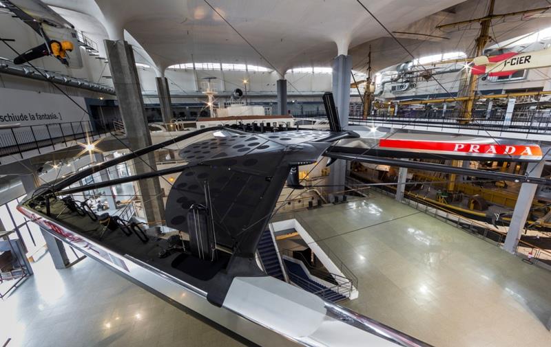 The Catamaran AC72 'Luna Rossa' at the National Museum of Science and Technology 'Leonardo da Vinci' in Milan - photo © Carlo Borlenghi / Foiling Week