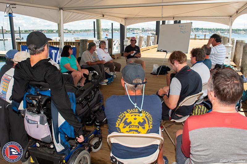 On shore coaching at the Clagett-U.S. Para Sailing Championships Clinic photo copyright Ro Fernandez taken at Sail Newport