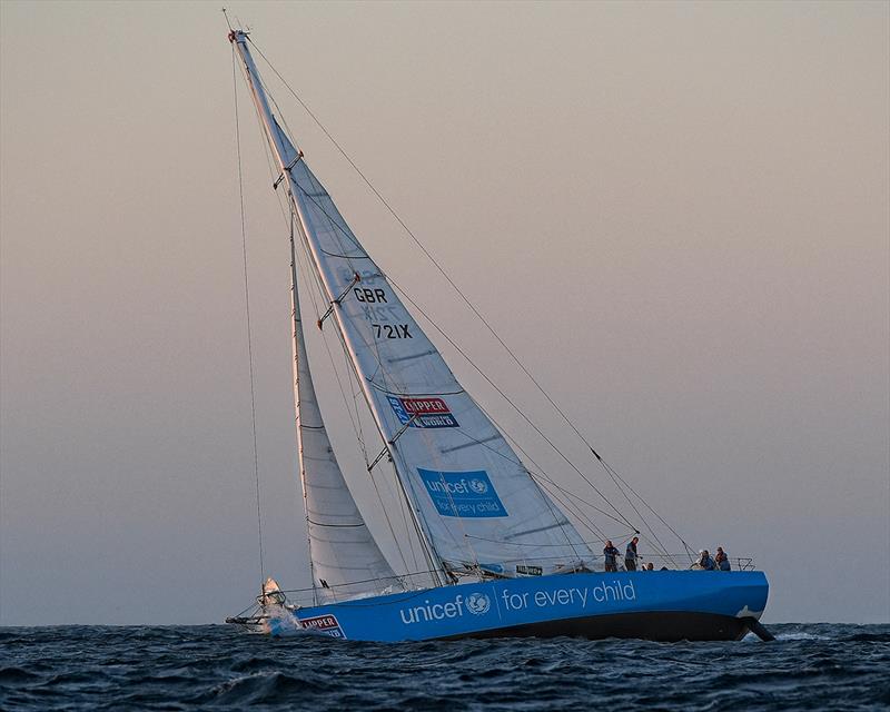Unicef winning the race to Fremantle in the Clipper 2017-18 Race photo copyright Clipper Round the World Yacht Race taken at Fremantle Sailing Club