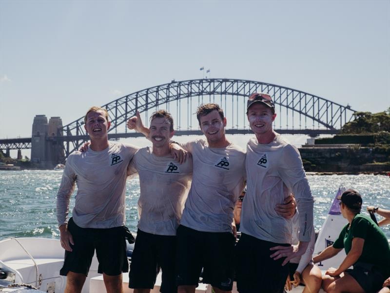 Hardy Cup winners RNZYS with the Harbour Bridge in the background - photo © Darcie C Photography