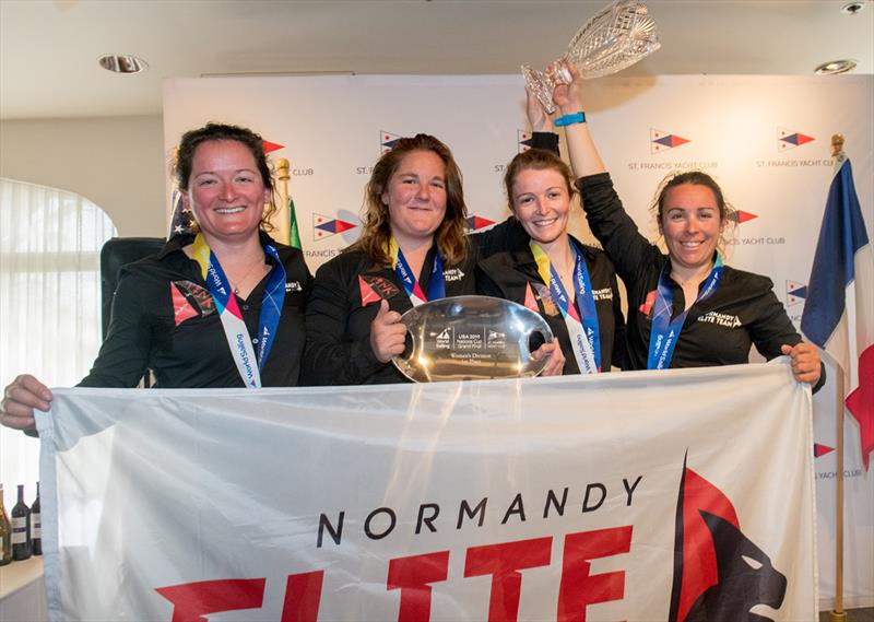 2019 World Sailing Nations Cup Grand Final - Women podium photo copyright Gerard Sheridan taken at St. Francis Yacht Club