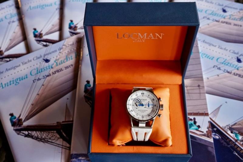 One of the elegant prizes from LOCMAN - Antigua Classic Yacht Regatta photo copyright Event Media taken at Antigua Yacht Club