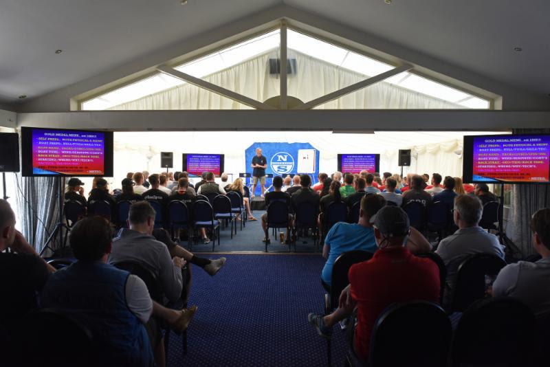 Jim Saltonstall provides a coaching session to crews in the RORC's Cowes clubhouse - RORC Easter Challenge - photo © Rick Tomlinson