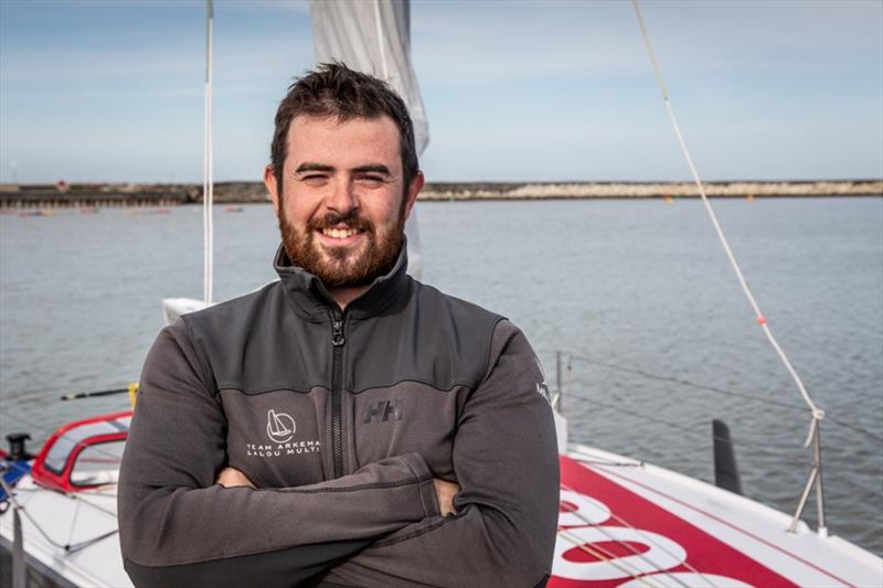 Raphael Lutard, skipper of the Mini 6.50 Arkema 3 photo copyright Vincent Olivaud / Team Arkema Lalou Multi taken at 