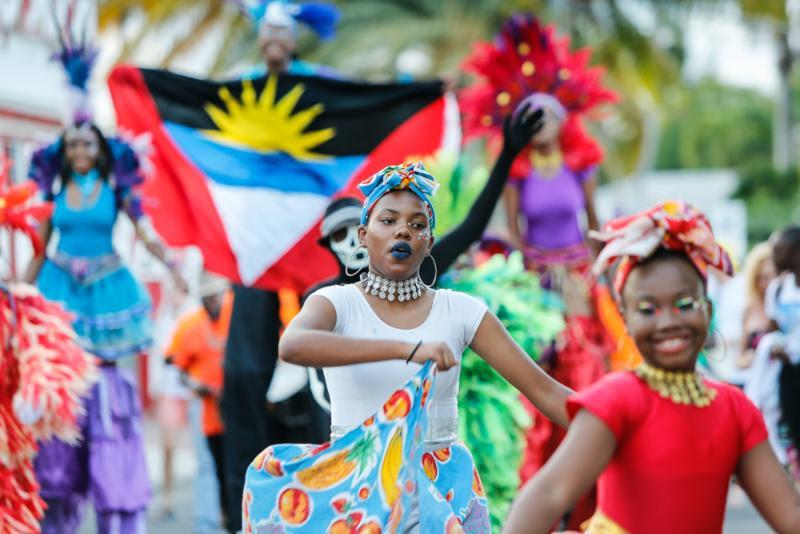 The Antigua Sailing Week Opening Party started with a colourful parade - 2019 Peters & May Round Antigua Race - photo © Paul Wyeth / pwpictures.com