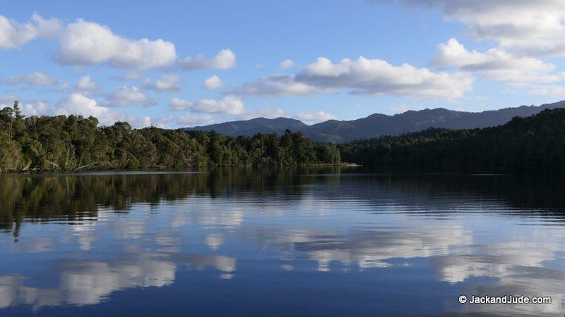 Great views of distant ranges, anchored next to the Sulphide Pool - photo © Jack and Jude