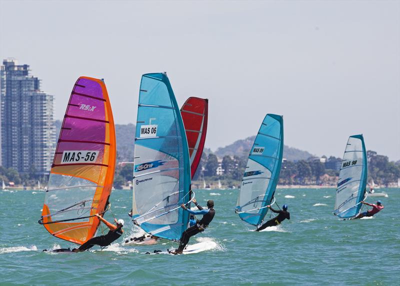 Top of the Gulf Regatta 2019. RS-X photo copyright Guy Nowell / Top of the Gulf Regatta taken at Ocean Marina Yacht Club