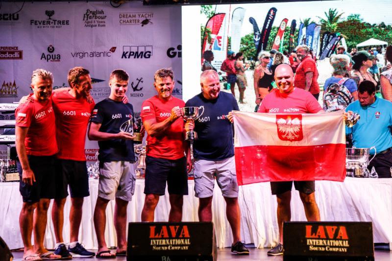 Multihull Class win goes to Robert Szustkowski's Polish HH66 R-SIX - 2019 Antigua Sailing Week photo copyright Paul Wyeth / pwpictures.com taken at Antigua Yacht Club