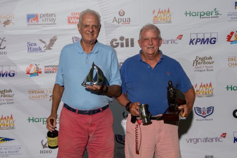 Winning the new double-handed class - Philip Asche and Ron Canizares on Swan 44 Freebird - 2019 Antigua Sailing Week photo copyright Ted Martin taken at Antigua Yacht Club