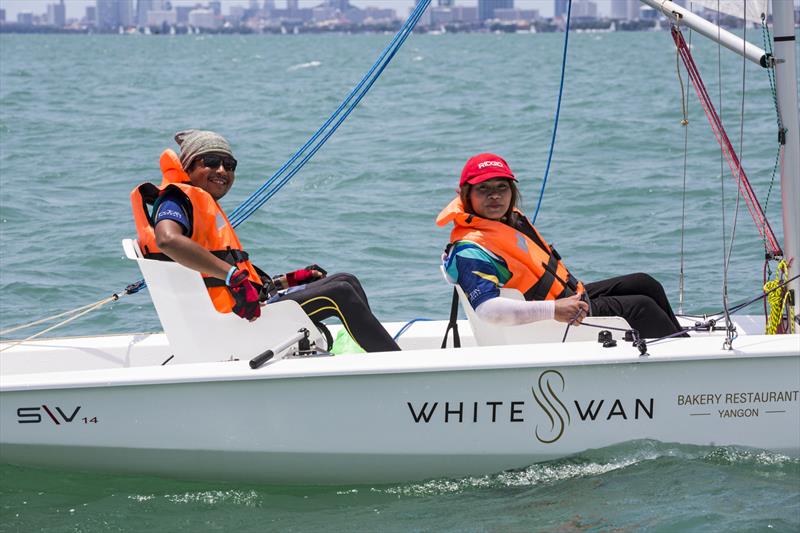 Top of the Gulf Regatta 2019. Whire Swan S\V14 photo copyright Guy Nowell / Top of the Gulf Regatta taken at Ocean Marina Yacht Club