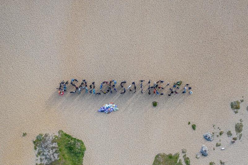 49er Sailing Beach Clean - 2019 European Championship - #Sailors4theSea - photo © Event Media
