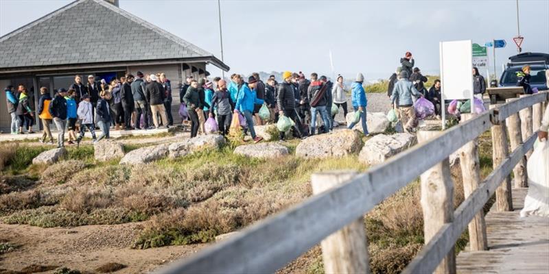 49er Sailing Beach Clean - 2019 European Championship - #Sailors4theSea - photo © Event Media