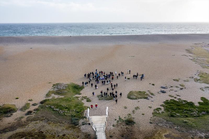 49er Sailing Beach Clean - 2019 European Championship - #Sailors4theSea - photo © Event Media