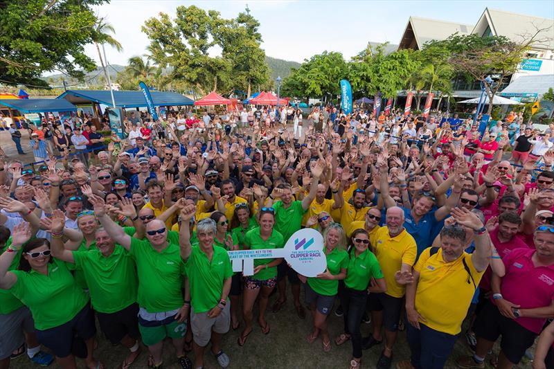 The Clipper 2017-18 Race crew presented keys to Whitsundays as part of the 2018 carnival. - photo © Riptide Creative