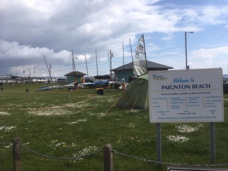 Camp site - RS Vareo Volvo Noble Marine National Championship photo copyright Nick Crickmore taken at Paignton Sailing Club