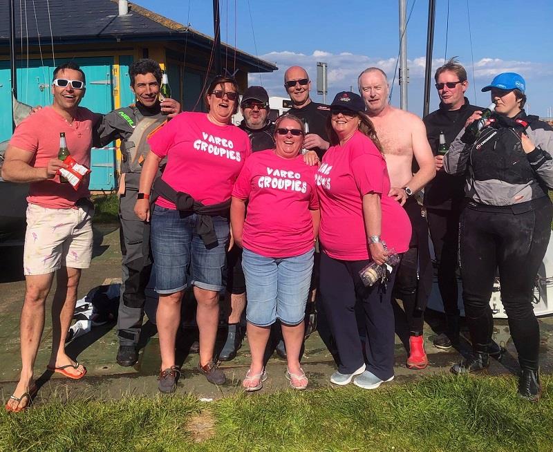 Post race refreshment - RS Vareo Volvo Noble Marine National Championship photo copyright Nick Crickmore taken at Paignton Sailing Club