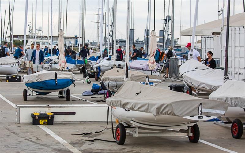 No racing on the opening day at the Finn Europeans - photo © Robert Deaves