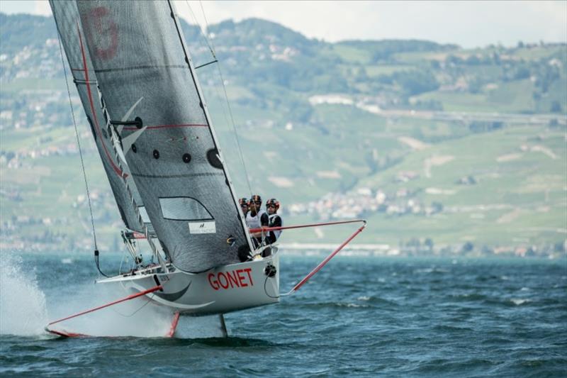 Monofoil Gonet kicks off the 2019 sailing season photo copyright Nicolas Jutzi / Monofoil Gonet taken at 