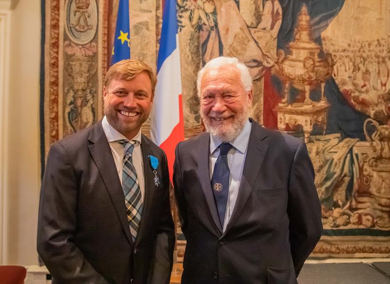 Alex Thomson and Sir Robin Knox-Johnston photo copyright Alex Thomson Racing taken at 