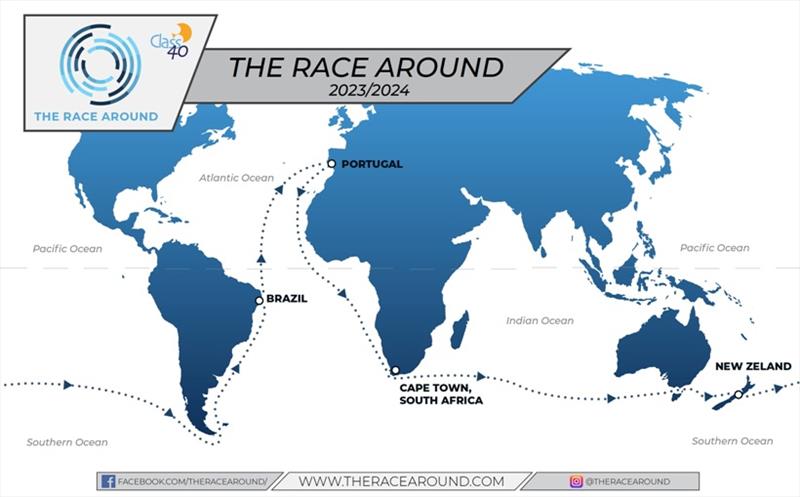 The Race Around map - photo © Event Media