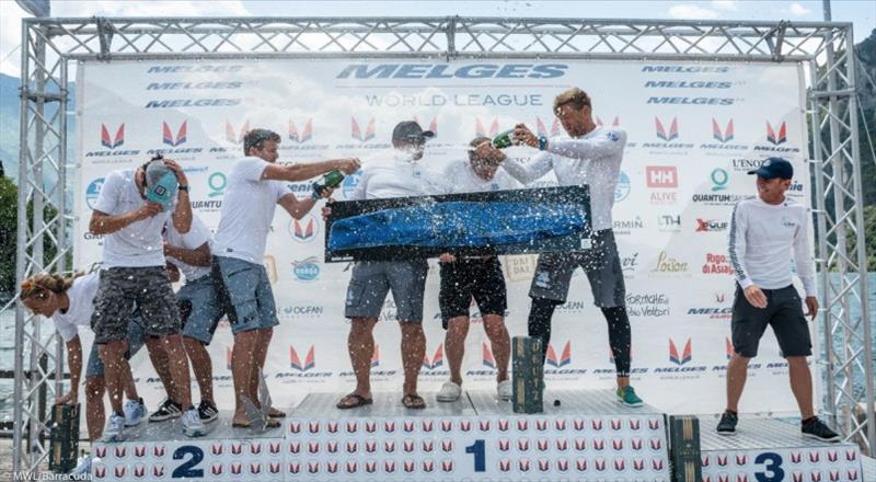 Russian Bogatyrs winners - 2019 Melges 20 World League European Division photo copyright Melges World League / Barracuda Communication taken at Fraglia Vela Riva