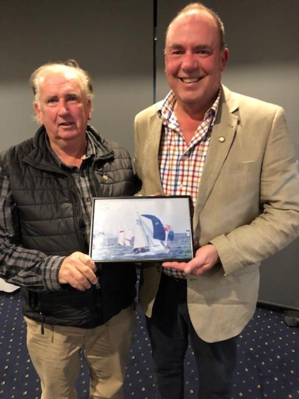 Gary Smith and David Connor who represented Australia in the Flying Dutchman class at the 1988 Seoul Olympic Games, with the sailing off Pusan photo copyright Peter Campbell taken at Royal Yacht Club of Tasmania