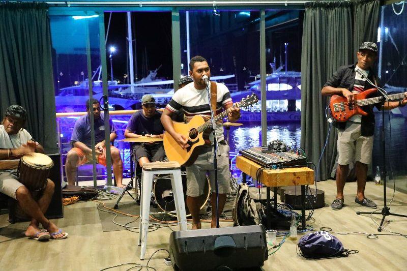 Excellent entertainment provided by local Fijian talent, making sure everyone was having fun on the dance floor photo copyright AIMEX taken at Denarau Yacht Club
