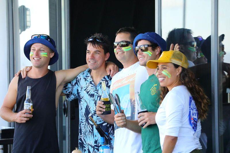 Crew and Captain Dan from DeLisle III participating in the Crew Aussie BBQ Cooking Competition photo copyright AIMEX taken at Denarau Yacht Club