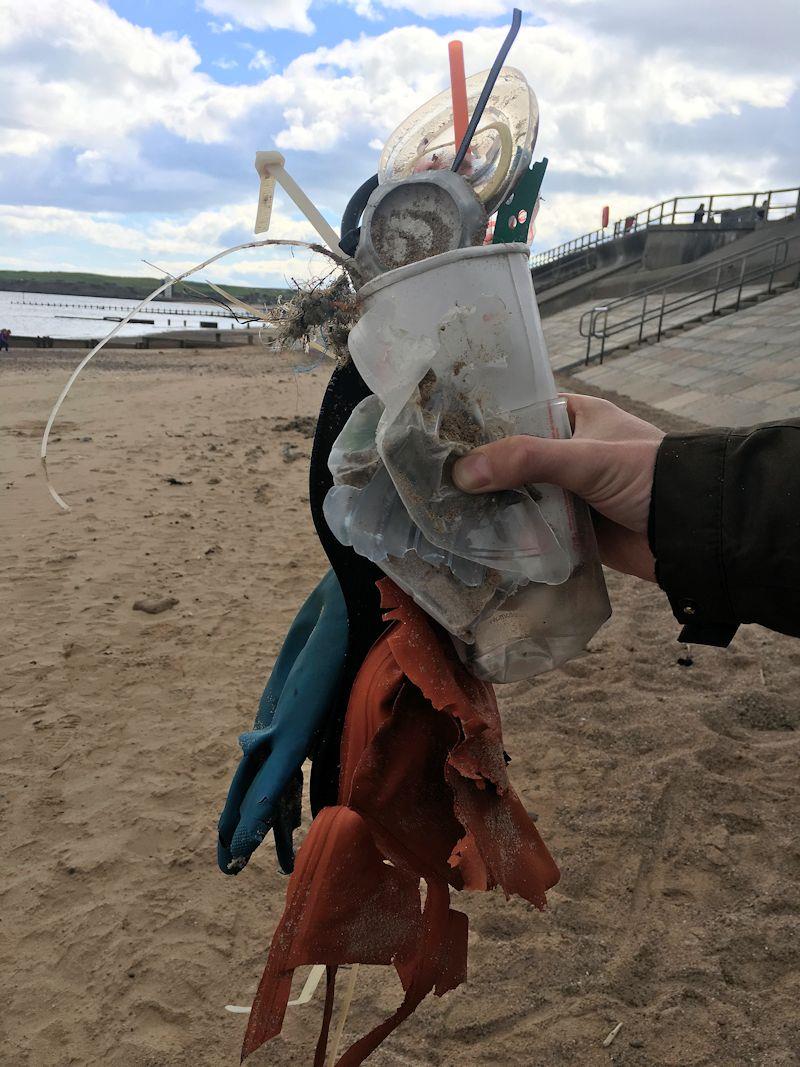 A mini beach clean can still make a difference photo copyright Gael Pawson taken at 