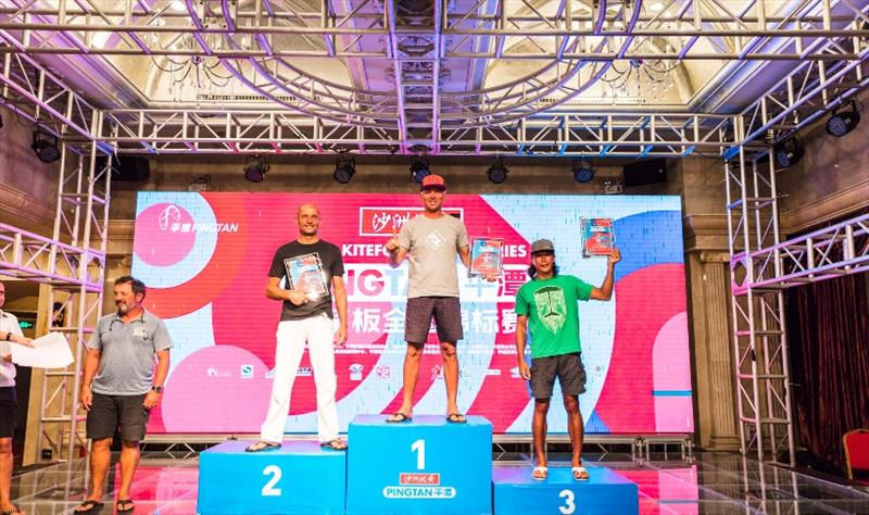 Podium - 2019 IKA KiteFoil World Series, Act 3 Pingtan - photo © IKA / Alex Schwarz