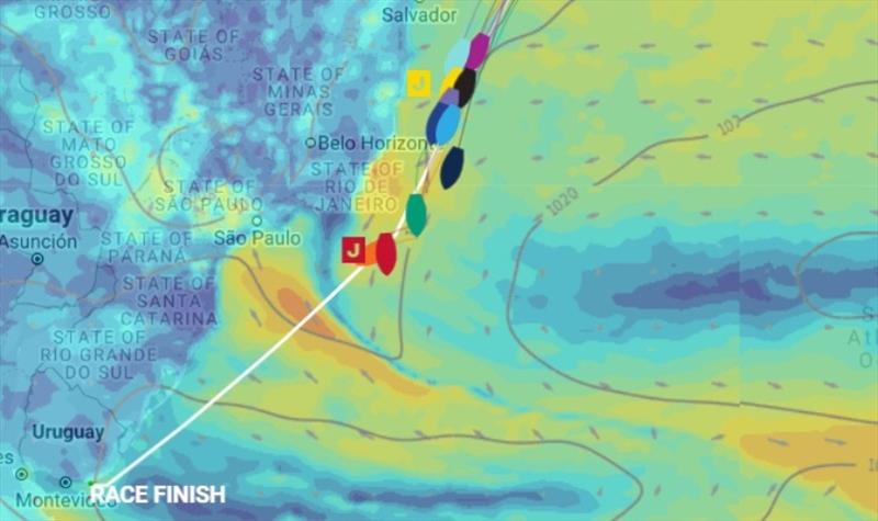 The conditions facing the Clipper Race teams. Correct at time of publishing - Clipper Race Leg 1 - Race 2, Day 21 - photo © Clipper Race