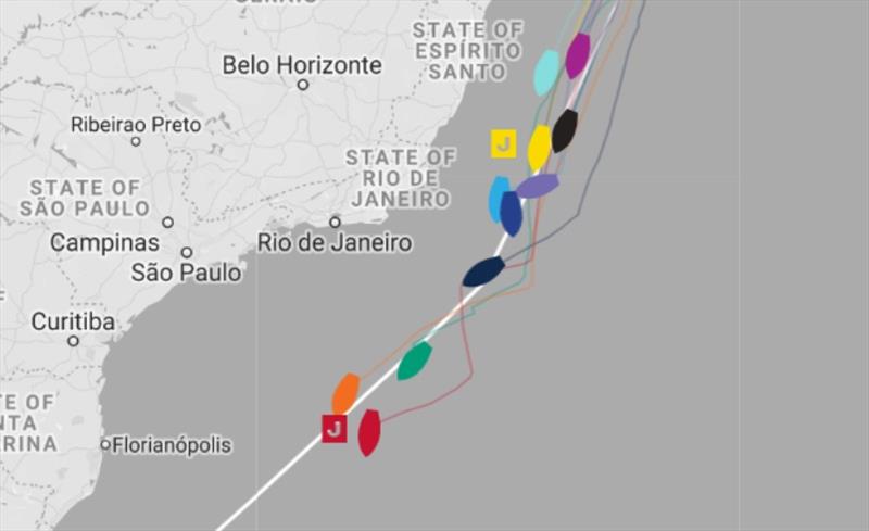 All positions correct at time of publishing - The Clipper Race Leg 1, Race 2, Day 22 - photo © Clipper Race