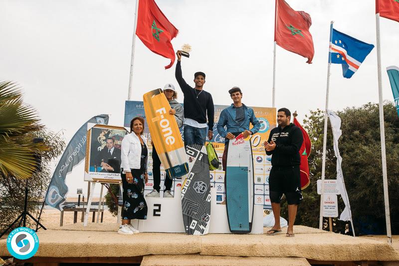 Men's Best Trick podium: 1st Erick Anderson, 2nd Liam Whaley, 3rd Christophe Tack - photo © Ydwer van der Heide